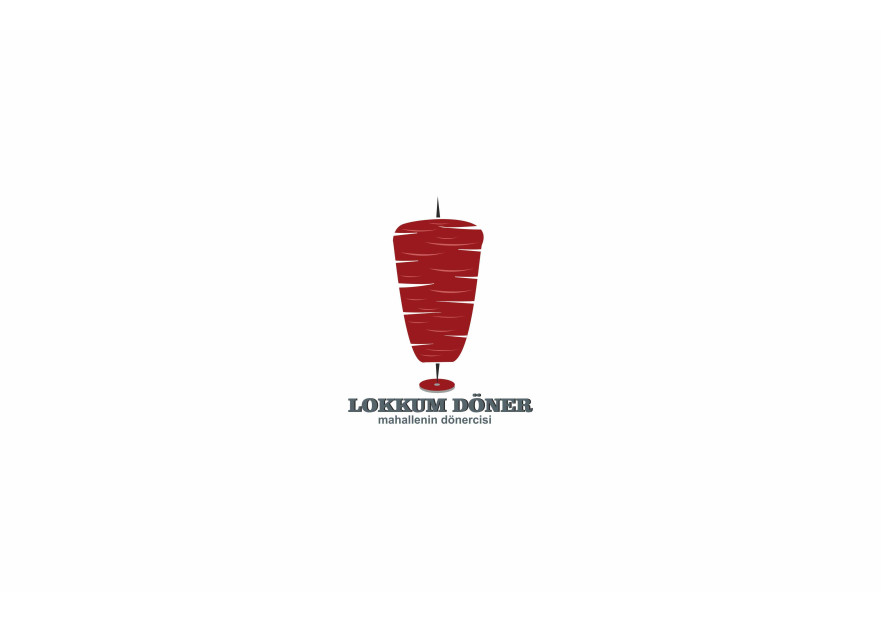 LOKKUM DÖNER LOGO TASARIMI yarışmasına tasarımcı ilker akyüz tarafından sunulan  tasarım 