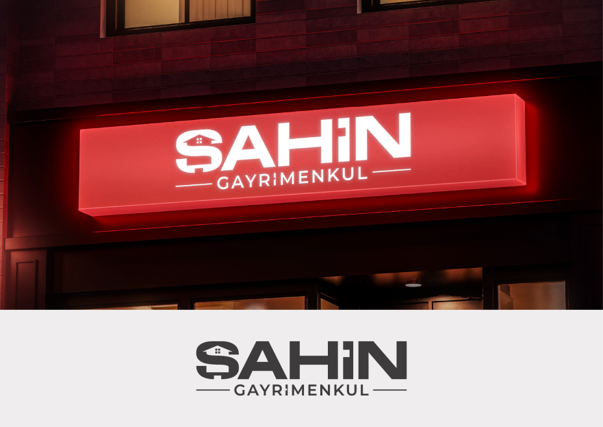 Şahin Gayrimenkul Logo + Kurumsal Kimlik yarışmasına tasarımcı MS™ tarafından sunulan  tasarım 