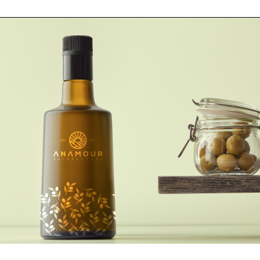 KURU MEYVE, ZEYTİNYAĞ MARKASI (ANAMOUR) yarışmasına tasarımcı AlihsanM tarafından sunulan  tasarım 