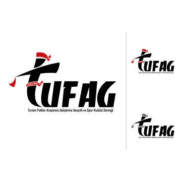 Yalova TUFAG Halk Oyunları Derneği Logos yarışmasına tasarımcı grafikodam tarafından sunulan  tasarım 