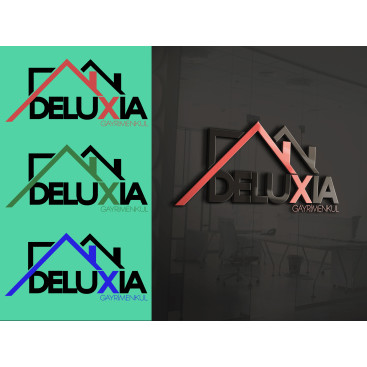 DELUXIA GAYRİMENKUL LOGO VE DAHASI... yarışmasına tasarımcı benyiit tarafından sunulan  tasarım 