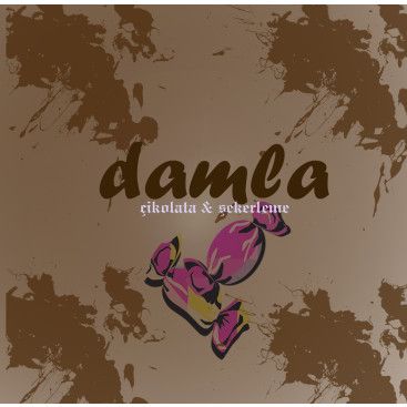 DAMLA Çikolata ve Şekerleme logo tasarım yarışmasına tasarımcı dilaraa tarafından sunulan  tasarım 