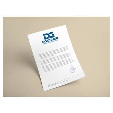 DOĞRUER KURUMSAL KİMLİK ÇALIŞMASI yarışmasına tasarımcı wAres tarafından sunulan  tasarım 