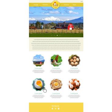 YUMURTA FİRMAMIZA WEB TASARIM yarışmasına tasarımcı kübraterzi tarafından sunulan  tasarım 