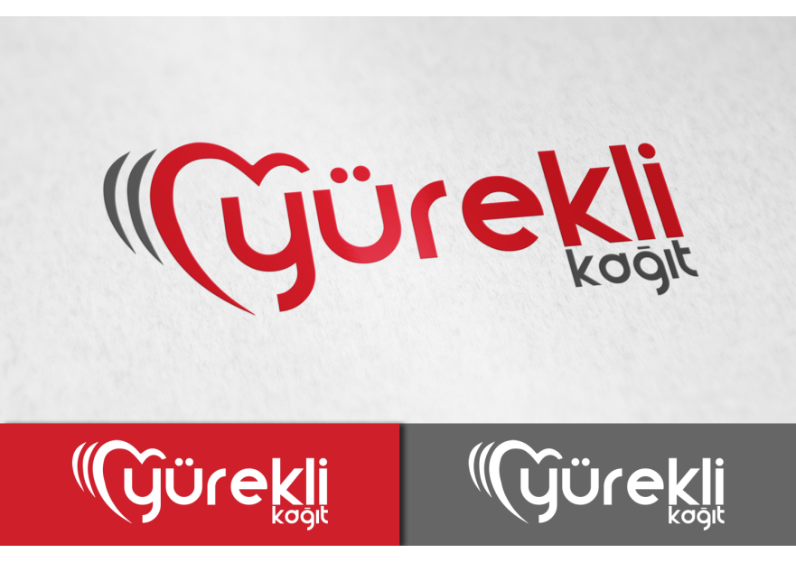 Yürekli Kağıt Yeni Logosunu Arıyor. yarışmasına tasarımcı fuzuli tarafından sunulan  tasarım 