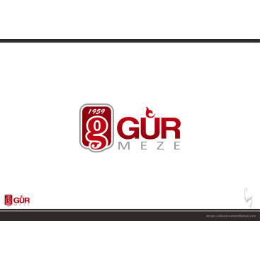 GÜR MEZE LOGOSUNU ARIYOR yarışmasına tasarımcı volkanKocaman tarafından sunulan  tasarım 
