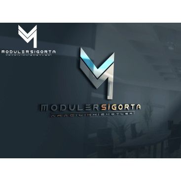 Modüler Sigorta Logo Tasarımı yarışmasına tasarımcı B T tarafından sunulan  tasarım 