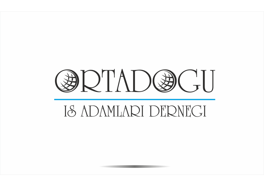 Ortadoğu iş adamları derneği için logo yarışmasına tasarımcı ErcanH tarafından sunulan  tasarım 