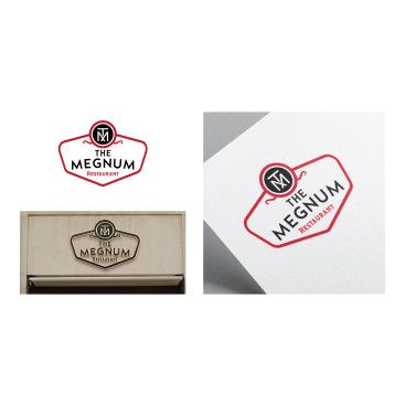 The Megnum Restoranı İçin Logo Tasarım. yarışmasına tasarımcı seydanurblgn tarafından sunulan  tasarım 