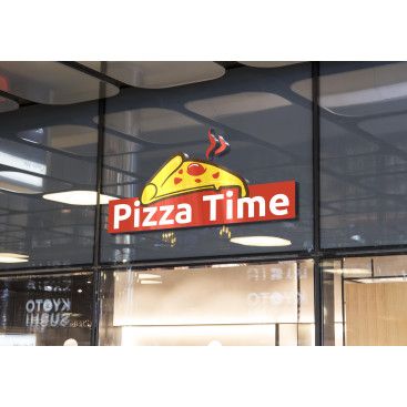 Pizza Time Logo Tasarım Yarışması yarışmasına tasarımcı Thomas Bewick tarafından sunulan  tasarım 