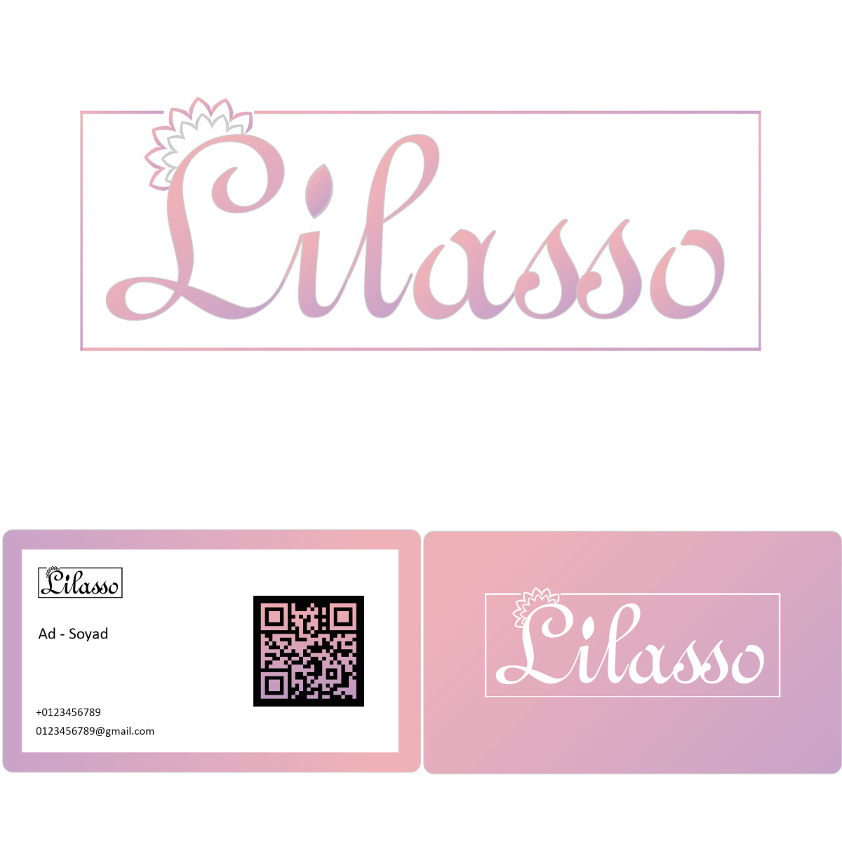 Tasarlayan bskean-''LİLASSO'' MARKASI İÇİN LOGO-KARTVİZİT