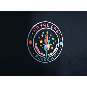 Anaokulu Logosu yarışmasına tasarımcı hbgrafik tarafından sunulan  tasarım 