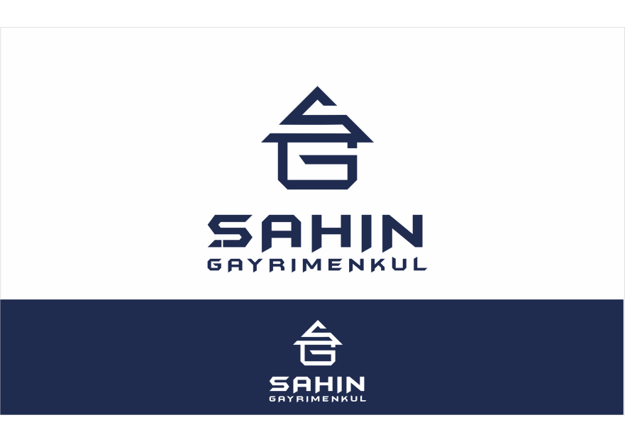 Şahin Gayrimenkul Logo + Kurumsal Kimlik yarışmasına tasarımcı ErcanH tarafından sunulan  tasarım 