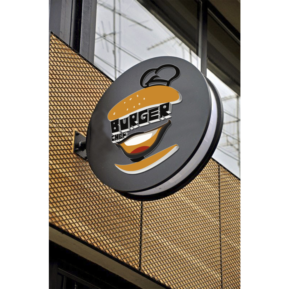 BURGERCHEF LOGO TASARIMI yarışmasına ofy tarafından girilen tasarım