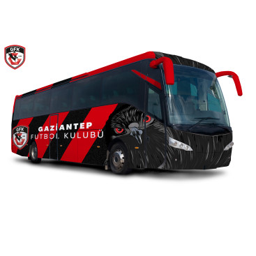 Gaziantep FK Takım Otobüsü Tasarımı yarışmasına tasarımcı CS™ tarafından sunulan  tasarım 