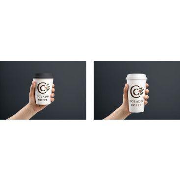 Kahve zinciri markamızın logo tasarımı yarışmasına tasarımcı Burk3V tarafından sunulan  tasarım 