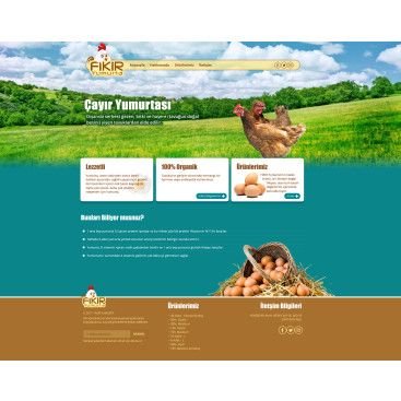 YUMURTA FİRMAMIZA WEB TASARIM yarışmasına tasarımcı emrahenec tarafından sunulan  tasarım 