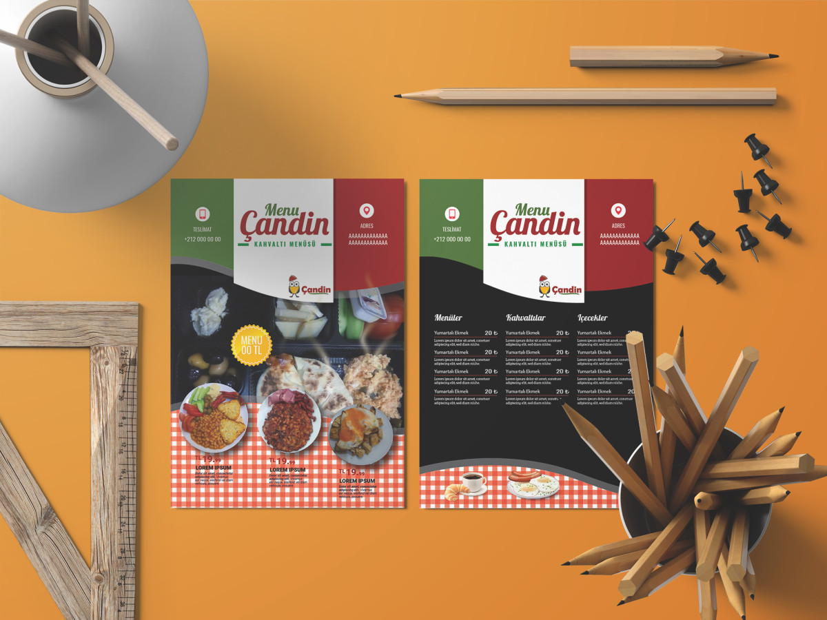 Tasarlayan ZBT-Yemek Menu Brosur