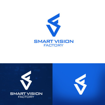 Smart Vision Factory için Logo Tasarımı yarışmasına tasarımcı grfkismail tarafından sunulan  tasarım