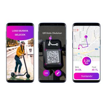 SCOOTER PAYLAŞIM SİSTEMİNE TASARIM yarışmasına tasarımcı bitasarim tarafından sunulan  tasarım 
