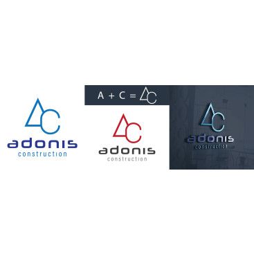 Adonis Construction Logo Tasarımı yarışmasına tasarımcı seydanurblgn tarafından sunulan  tasarım 