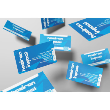 Haziran İnşaat'ın kartvizitini tasarla yarışmasına tasarımcı matris tarafından sunulan  tasarım 