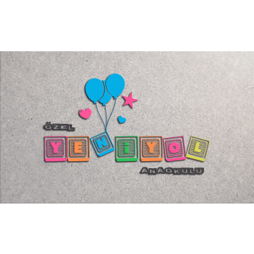 yeniyol anaokulumuza dikkat çekici logo  yarışmasına tasarımcı hattori hanzo® tarafından sunulan  tasarım 