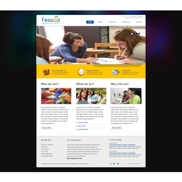 Özel Okul Web Sitesi yarışmasına tasarımcı RΛPİDO tarafından sunulan  tasarım 