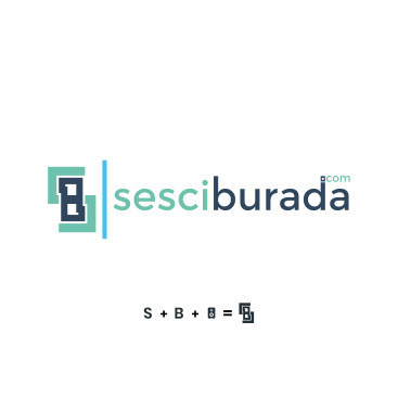 Sesciburada E-Ticaret sistemiz için logo yarışmasına tasarımcı Logomotifim® tarafından sunulan  tasarım 
