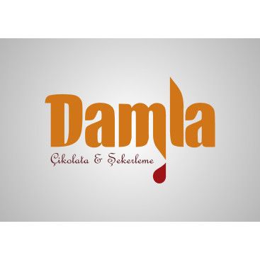 DAMLA Çikolata ve Şekerleme logo tasarım yarışmasına tasarımcı Esraya tarafından sunulan  tasarım 