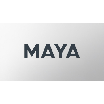 MAYA yazı karakteri ile bir inşaat proje yarışmasına tasarımcı Supreme-Striking tarafından sunulan  tasarım 