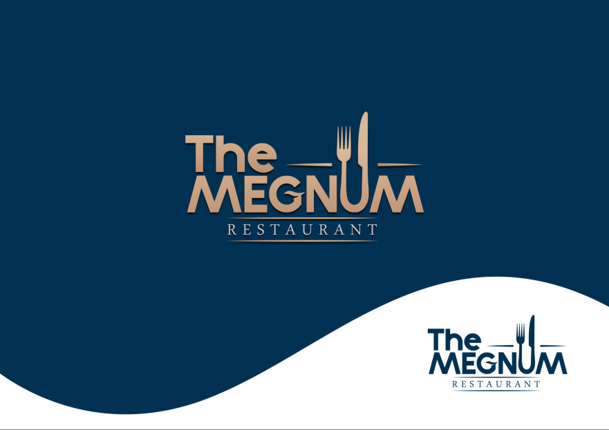 The Megnum Restoranı İçin Logo Tasarım. yarışmasına tasarımcı metsanat tarafından sunulan  tasarım 