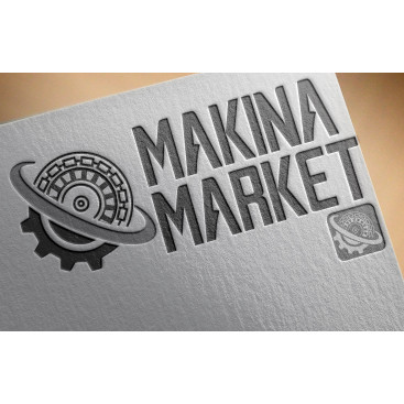 MAKİNA MARKET İSİMLİ ŞİRKETİMİZE LOGO  yarışmasına tasarımcı İshakgndgd tarafından sunulan  tasarım 