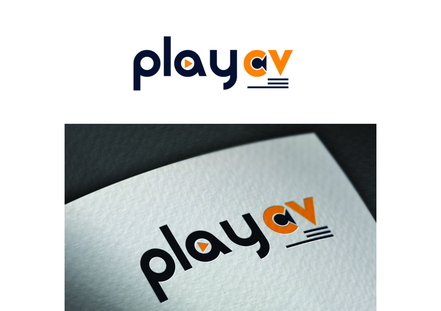Videolu CV platformu için logo tasarımı yarışmasına tasarımcı KUMANOVAart tarafından sunulan  tasarım 