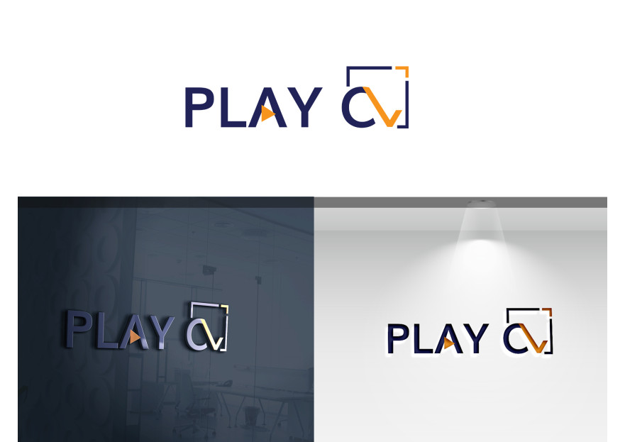 Videolu CV platformu için logo tasarımı yarışmasına tasarımcı KUMANOVAart tarafından sunulan  tasarım 