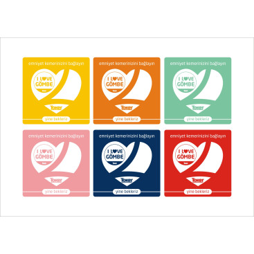 Kumaş promosyon ürünleri üzerine çalışma yarışmasına tasarımcı RΛPİDO tarafından sunulan  tasarım 