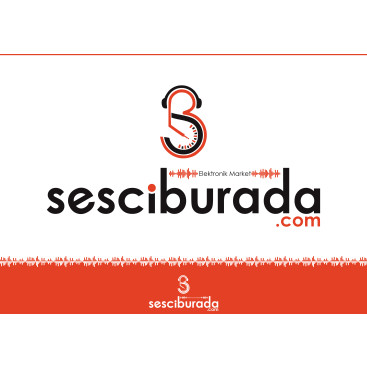 Sesciburada E-Ticaret sistemiz için logo yarışmasına tasarımcı GÖKBÖRÜ tarafından sunulan  tasarım 