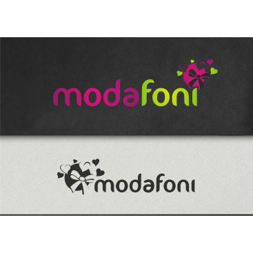 logo tasarımı modafoni.com yarışmasına tasarımcı RΛPİDO tarafından sunulan  tasarım 