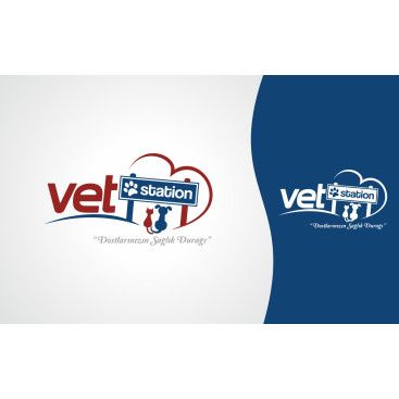VET STATION VETERİNER KLİNİĞİ   LOGO  yarışmasına tasarımcı Trgy tarafından sunulan  tasarım 