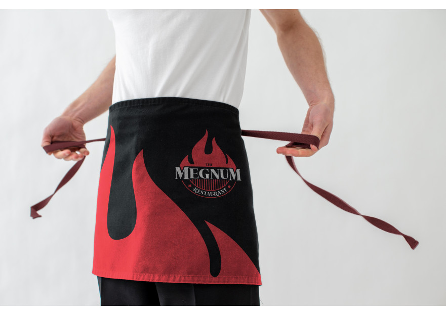 The Megnum Restoranı İçin Logo Tasarım. yarışmasına tasarımcı gokhandesignr tarafından sunulan  tasarım 
