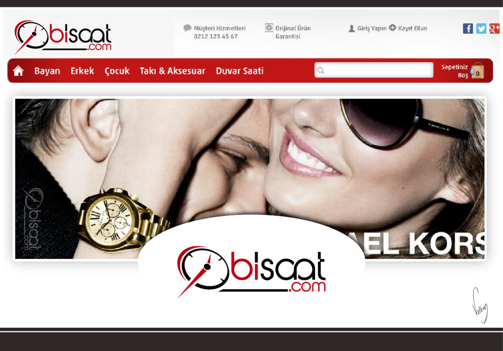 Tasarlayan volkanKocaman-Bisaat.com İÇİN LOGO VE KURUMSAL KİMLİK.