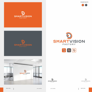 Smart Vision Factory için Logo Tasarımı yarışmasına tasarımcı omerardicli tarafından sunulan  tasarım