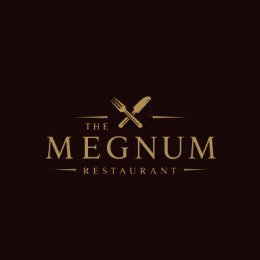 The Megnum Restoranı İçin Logo Tasarım. yarışmasına tasarımcı Freelancetasarim tarafından sunulan  tasarım 