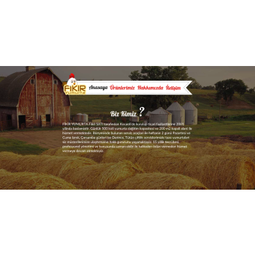 YUMURTA FİRMAMIZA WEB TASARIM yarışmasına tasarımcı 10DESİNGNER tarafından sunulan  tasarım 