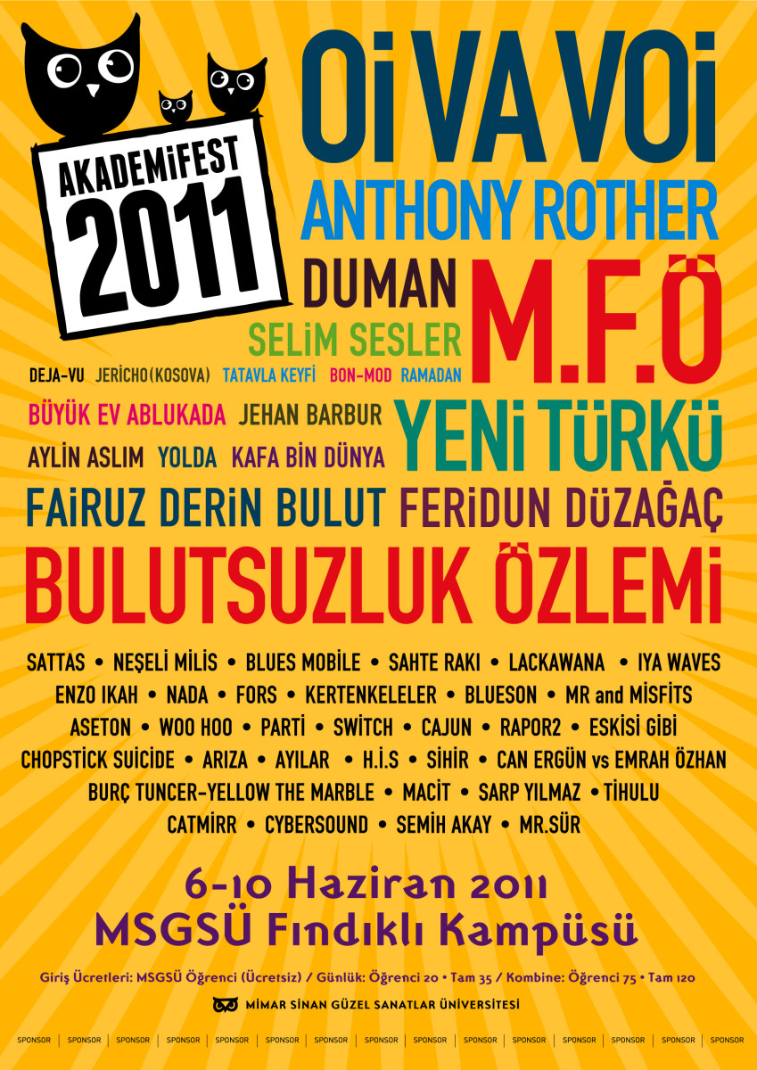 Tasarlayan burranazzo-Akademifest 2011 Afiş Tasarımı