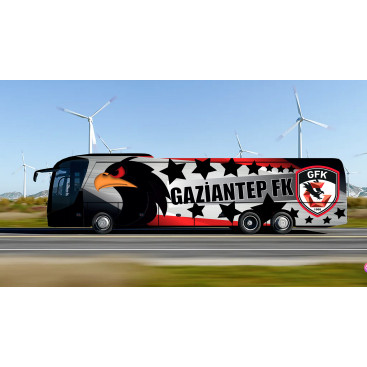 Gaziantep FK Takım Otobüsü Tasarımı yarışmasına tasarımcı 8888 tarafından sunulan  tasarım 