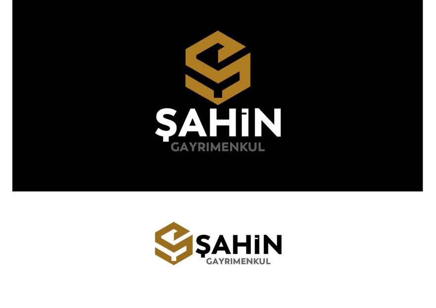 Şahin Gayrimenkul Logo + Kurumsal Kimlik yarışmasına tasarımcı grafikodam tarafından sunulan  tasarım 