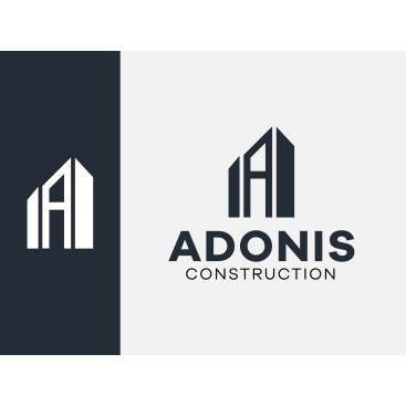 Adonis Construction Logo Tasarımı yarışmasına tasarımcı ADGraphic tarafından sunulan  tasarım 