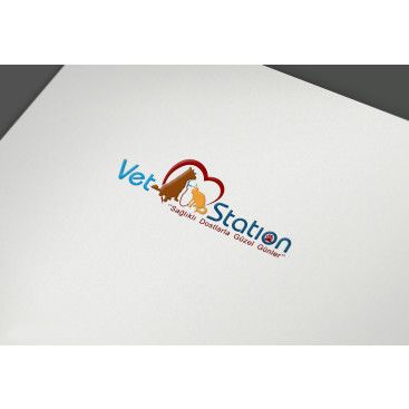 VET STATION VETERİNER KLİNİĞİ   LOGO  yarışmasına tasarımcı grafikseli tarafından sunulan  tasarım 
