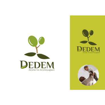 dedem zeytin ve zeytinyağlari için logo yarışmasına tasarımcı grfkismail tarafından sunulan  tasarım 